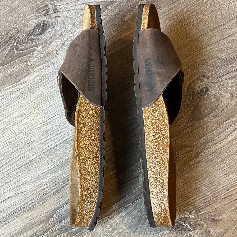 Birkenstock Madrid Slides Sandals Brown Birko-Flor Womens 10 EU 41‎ - Picture 6 of 9